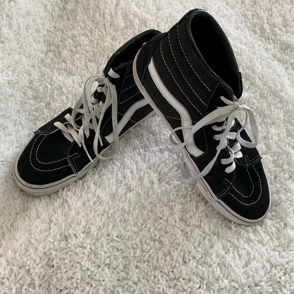 black vans high tops womens